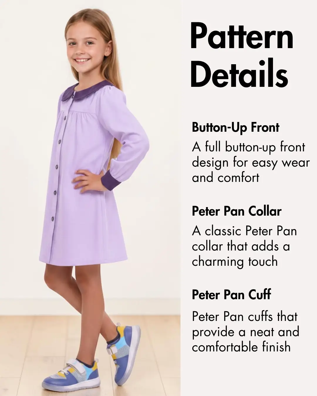 Kid's Night Gown Sewing Pattern 'Deborah'