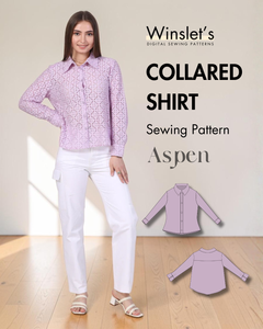 Collared Shirt Sewing Pattern 'Aspen'