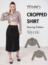 Cropped Shirt Sewing Pattern 'Myrtle'