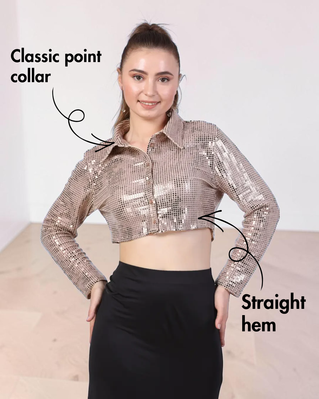 Cropped Shirt Sewing Pattern 'Myrtle'