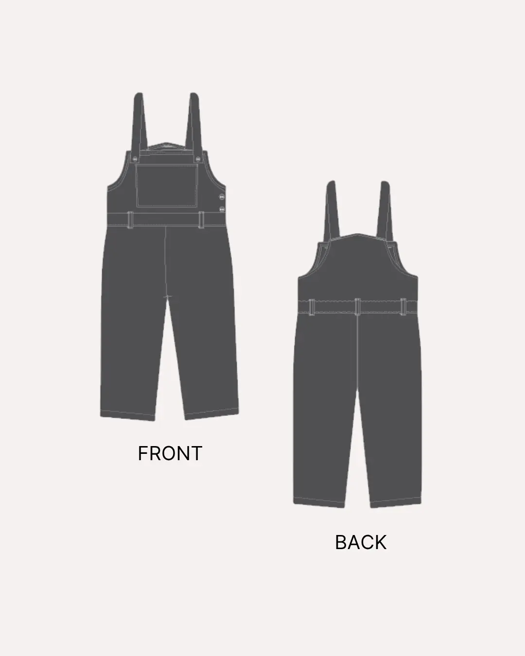 Kid's Overalls Sewing Pattern 'Dakota'