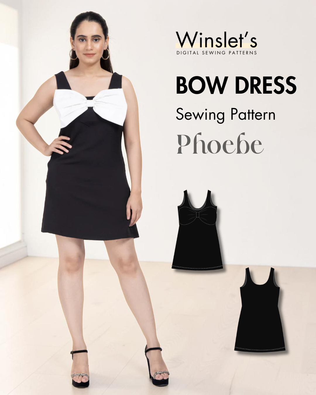 Bow Dress Sewing Pattern 'Phoebe'