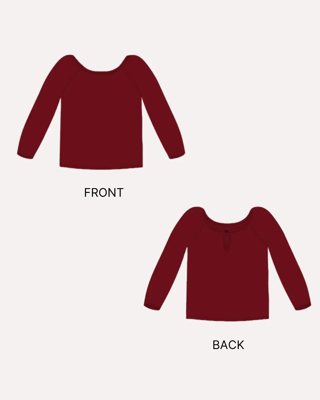 Kid's Long Sleeve Blouse Sewing Pattern 'Macy'