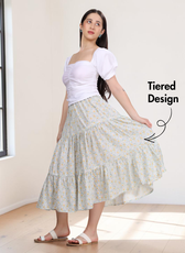 Tiered Midi Skirt Sewing Pattern 'Mila'