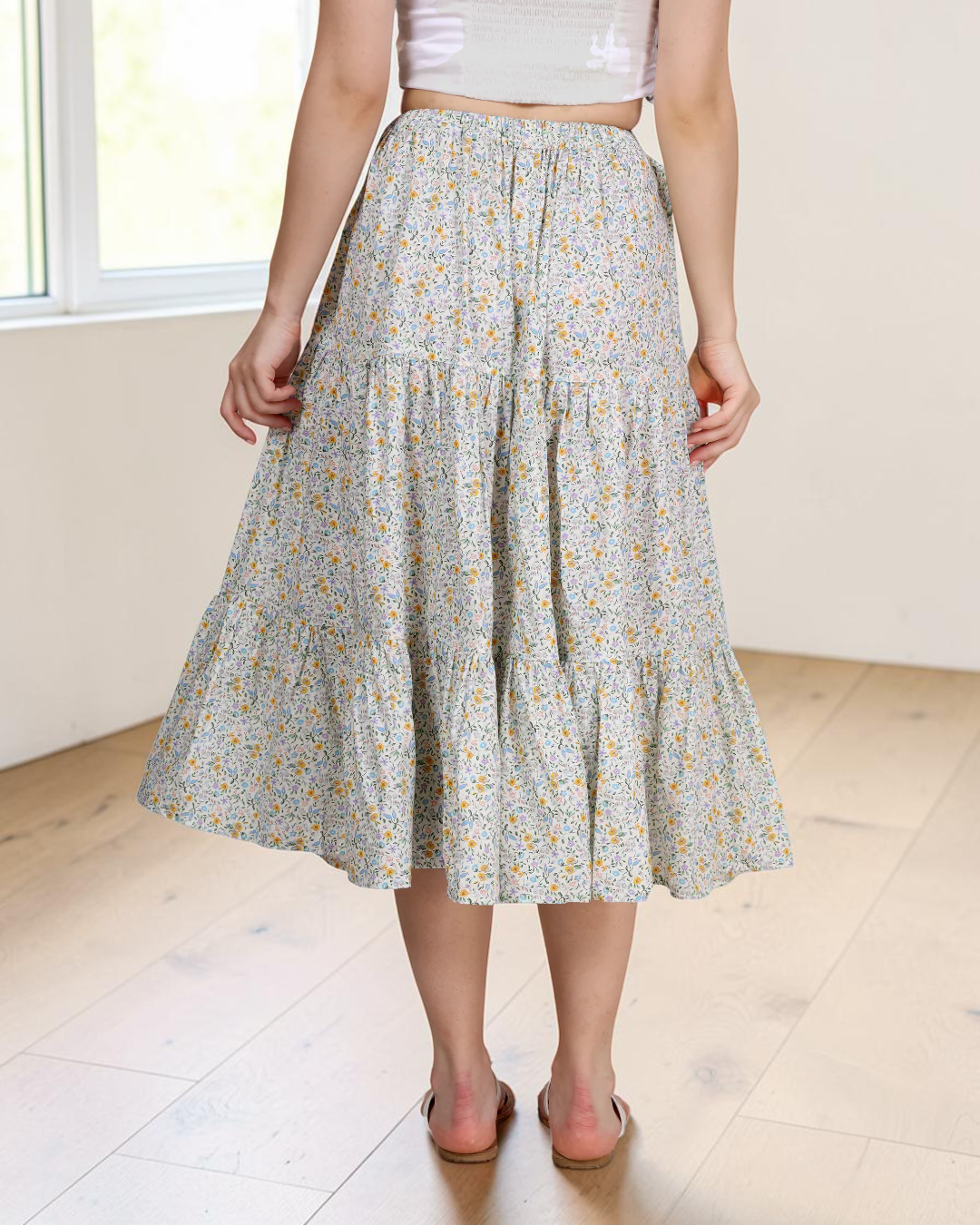 Tiered Midi Skirt Sewing Pattern 'Mila'