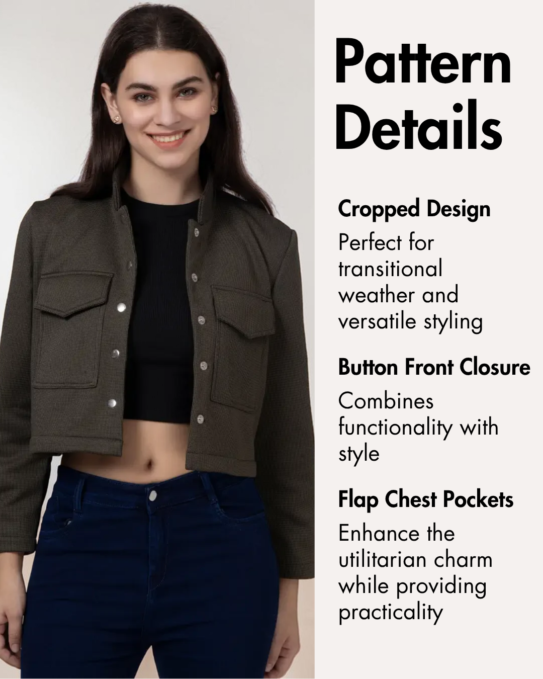 Crop Jacket Sewing Pattern 'Noelle'