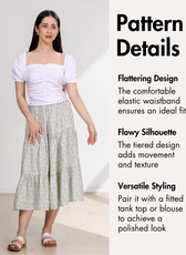 Tiered Midi Skirt Sewing Pattern 'Mila'
