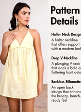 Halter Beach Dress Sewing Pattern 'Nori'