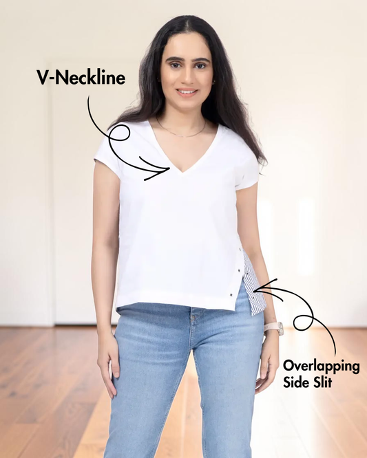 V-Neck Relaxed Top Sewing Pattern 'Haze'