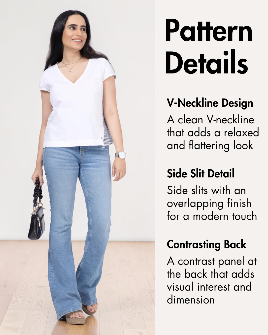 V-Neck Relaxed Top Sewing Pattern 'Haze'
