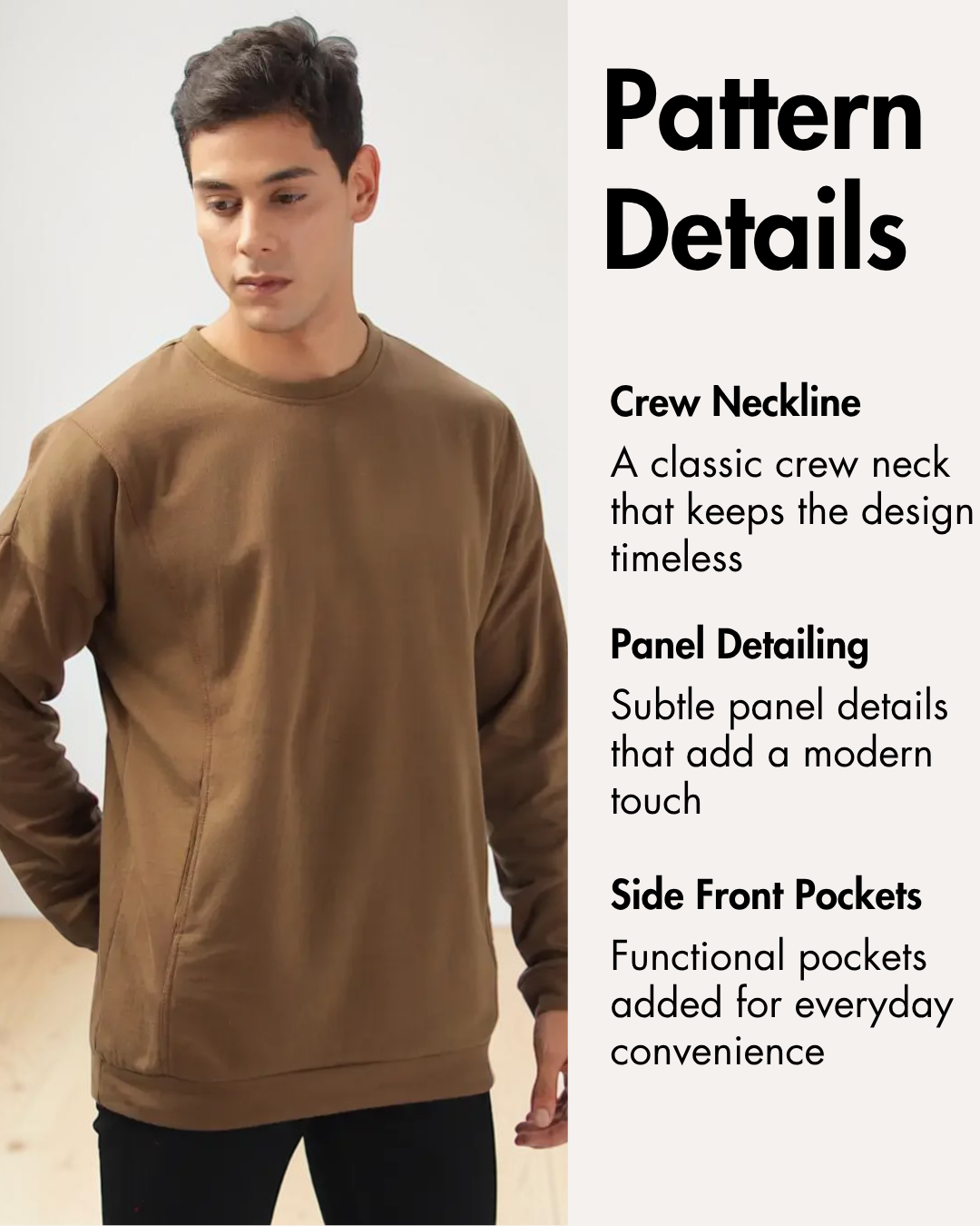 Men's Sweatshirt Sewing Pattern 'Brian'