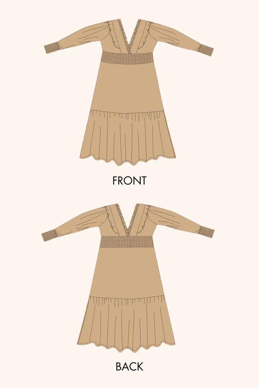V Neck Maxi Dress PDF Women's Sewing Pattern 'Daisy' Winslet's Sewing Patterns V Neck Maxi Dress PDF Women's Sewing Pattern 'Daisy' Winslet's Sewing Patterns