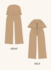 Strapless Jumpsuit Sewing Pattern 'Pearl'