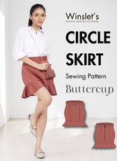 Circle Skirt Sewing Pattern 'Buttercup'
