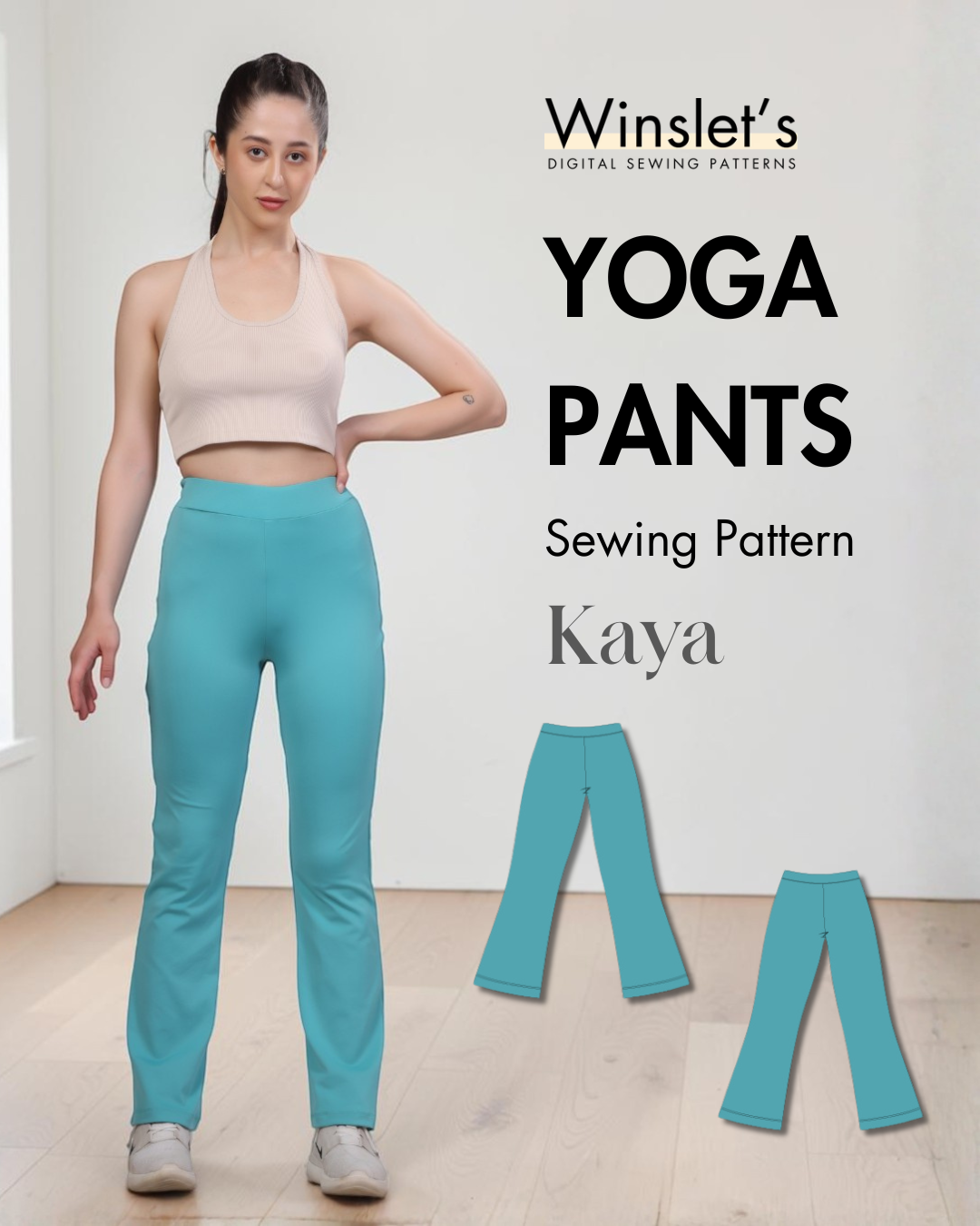 Yoga Pants Sewing Pattern 'Kaya'
