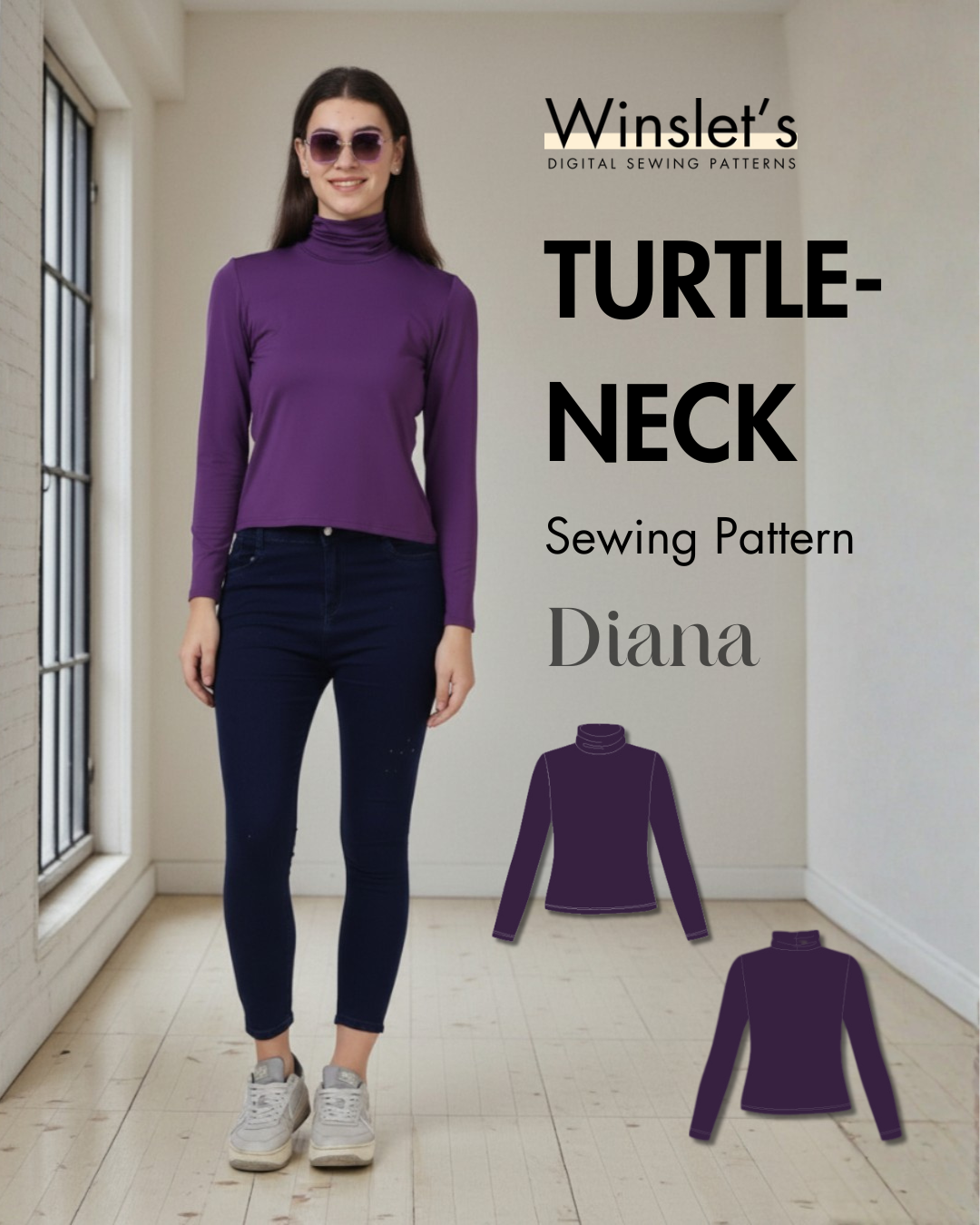 Turtleneck Sewing Pattern 'Diana'