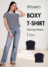 Boxy T-shirt Sewing Pattern 'Lisa'