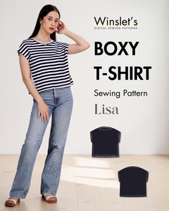 Boxy T-shirt Sewing Pattern 'Lisa'