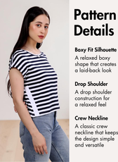 Boxy T-shirt Sewing Pattern 'Lisa'
