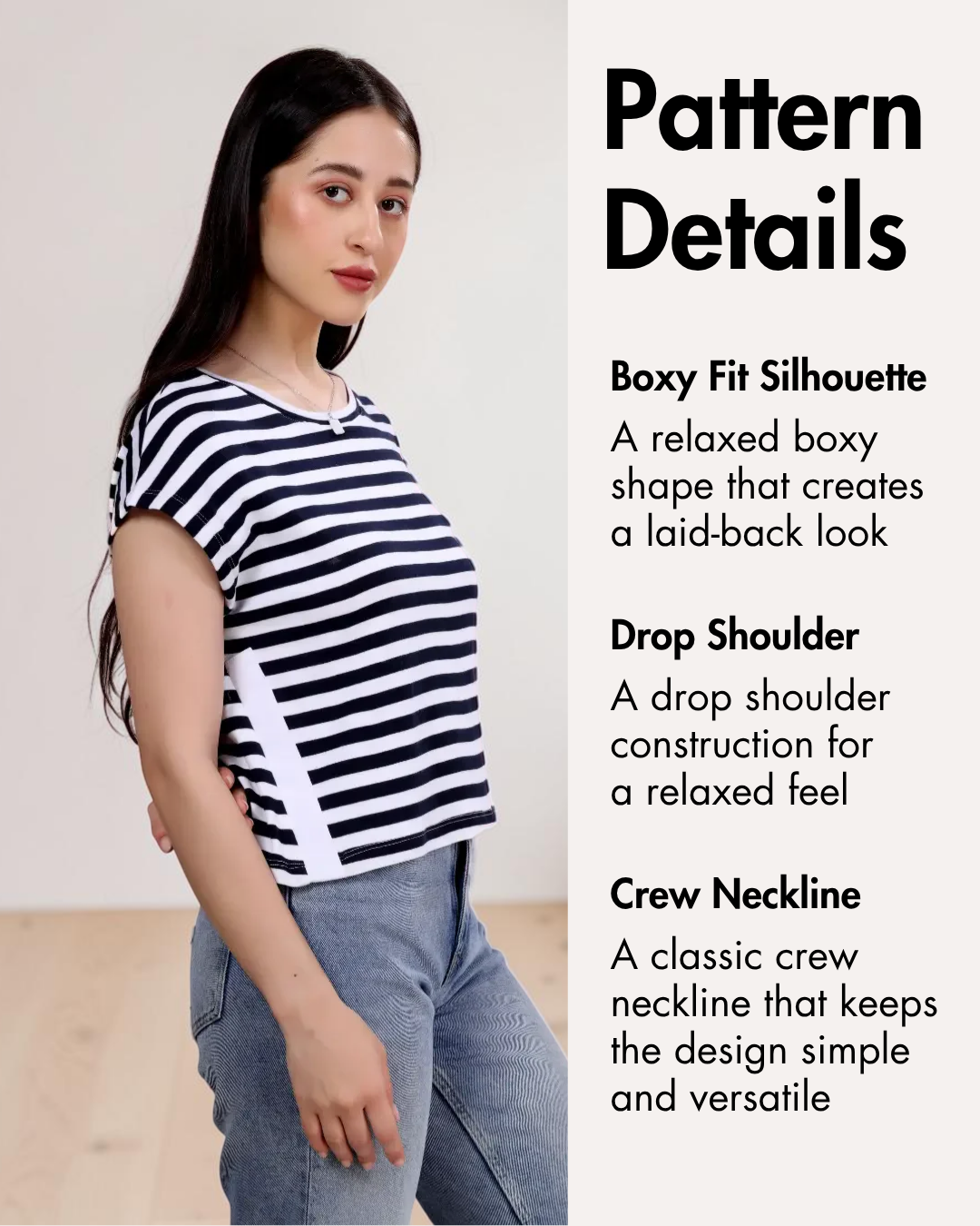 Boxy T-shirt Sewing Pattern 'Lisa'