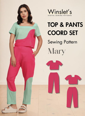 Top & Pants Coord Set Sewing Pattern 'Mary'