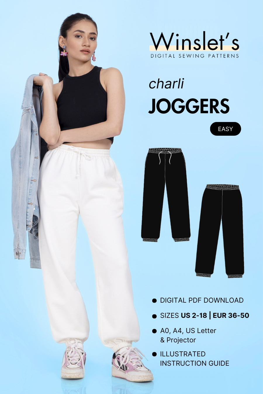 Joggers Sewing Pattern 'Charli'