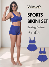 Sports Bikini Set Sewing Pattern 'Aruba'