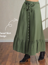 Cottagecore Maxi Skirt Sewing Pattern 'Maple'