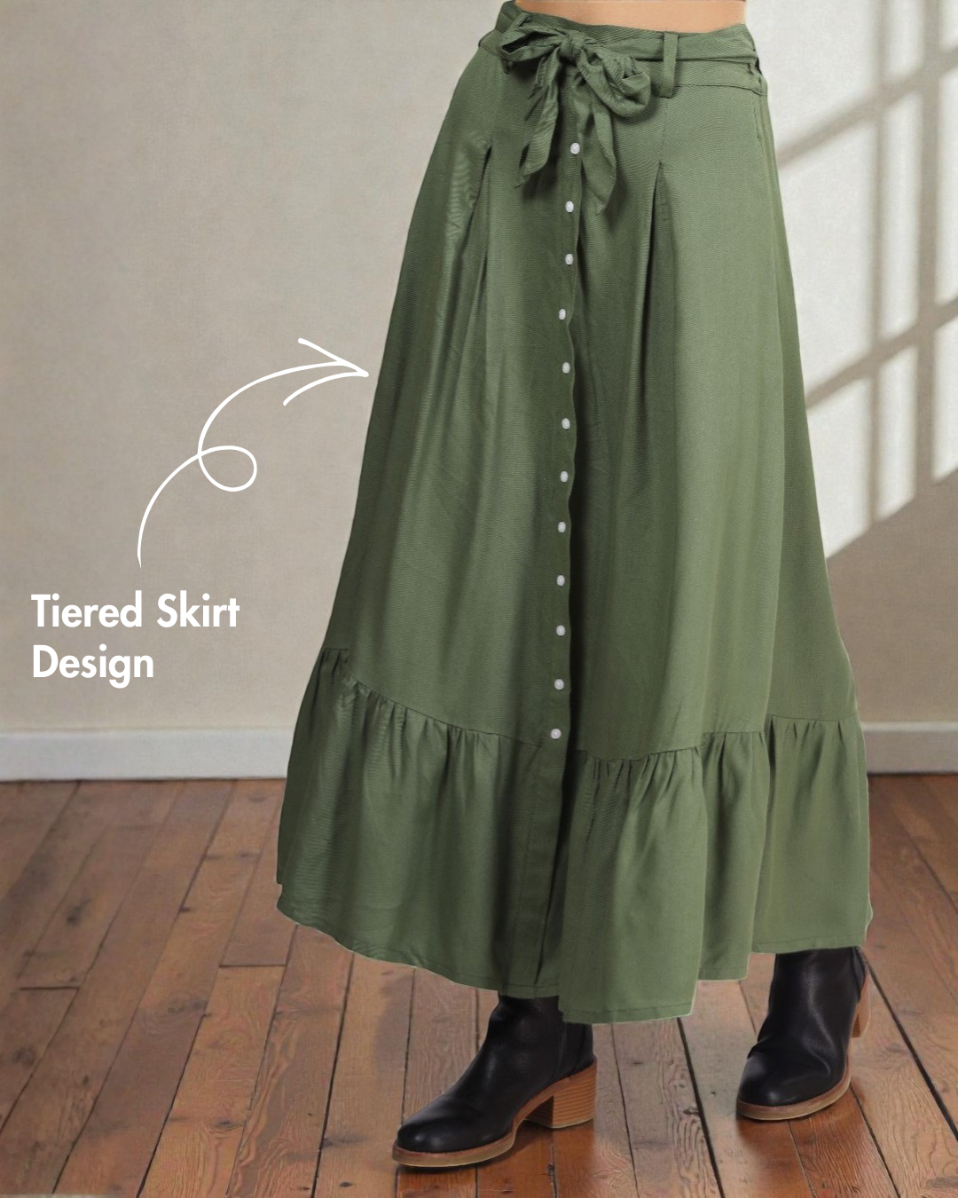 Cottagecore Maxi Skirt Sewing Pattern 'Maple'