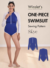 One Piece Swimsuit Sewing Pattern 'Skye'