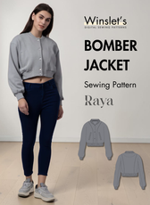 Bomber Jacket Sewing Pattern 'Raya'