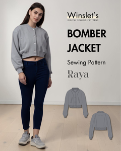 Bomber Jacket Sewing Pattern 'Raya'