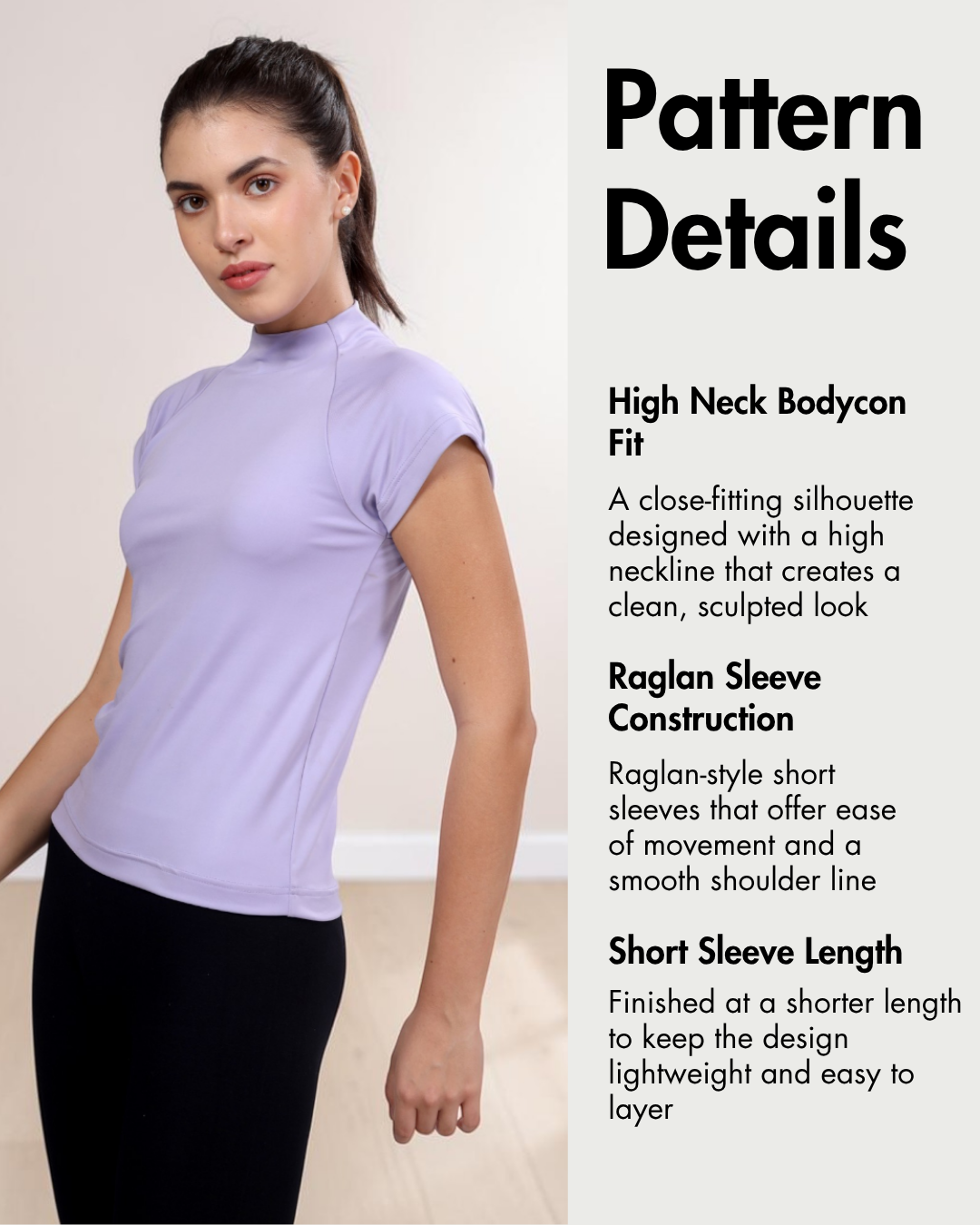 Raglan High Neck Top Sewing Pattern 'Frankie'