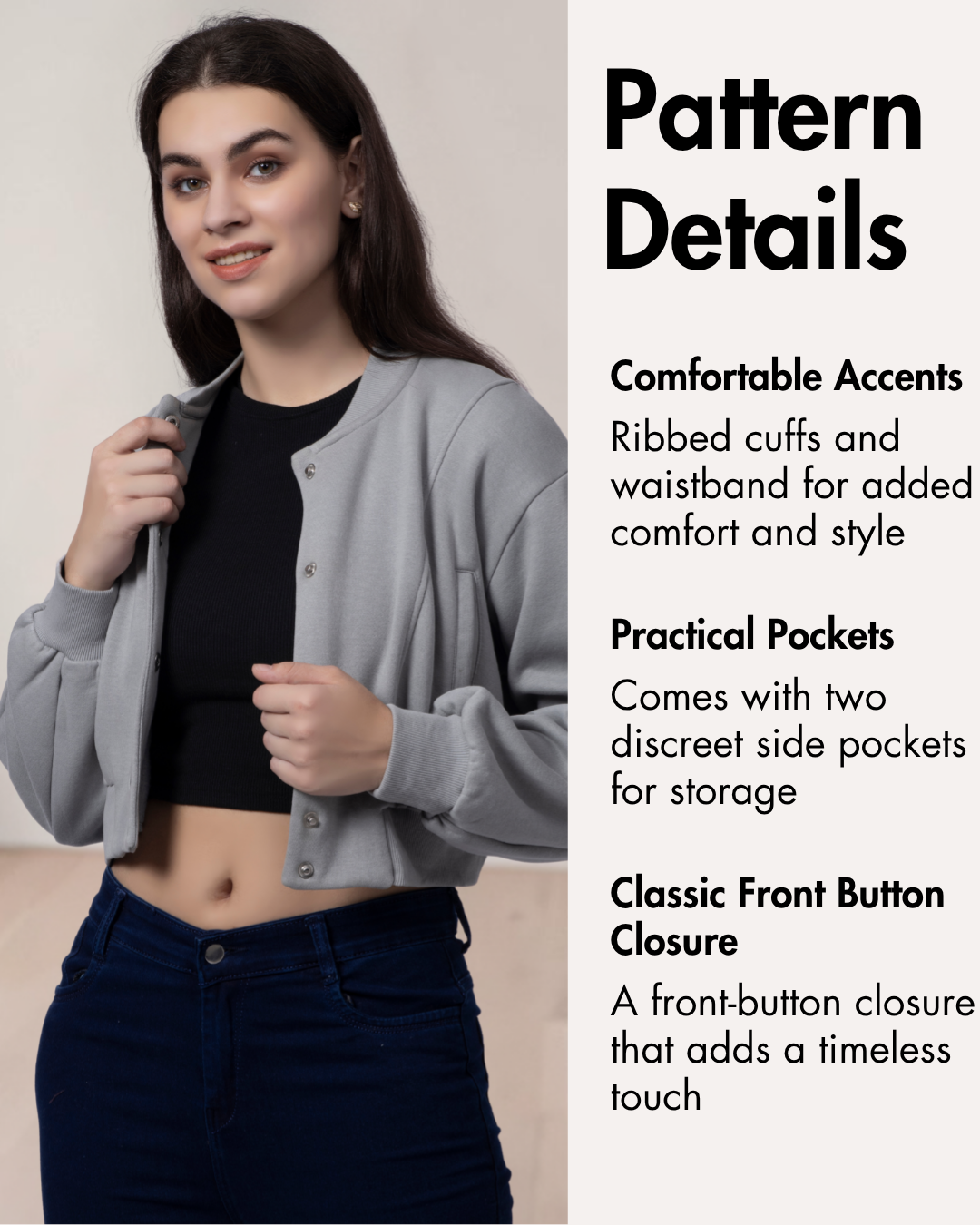 Bomber Jacket Sewing Pattern 'Raya'