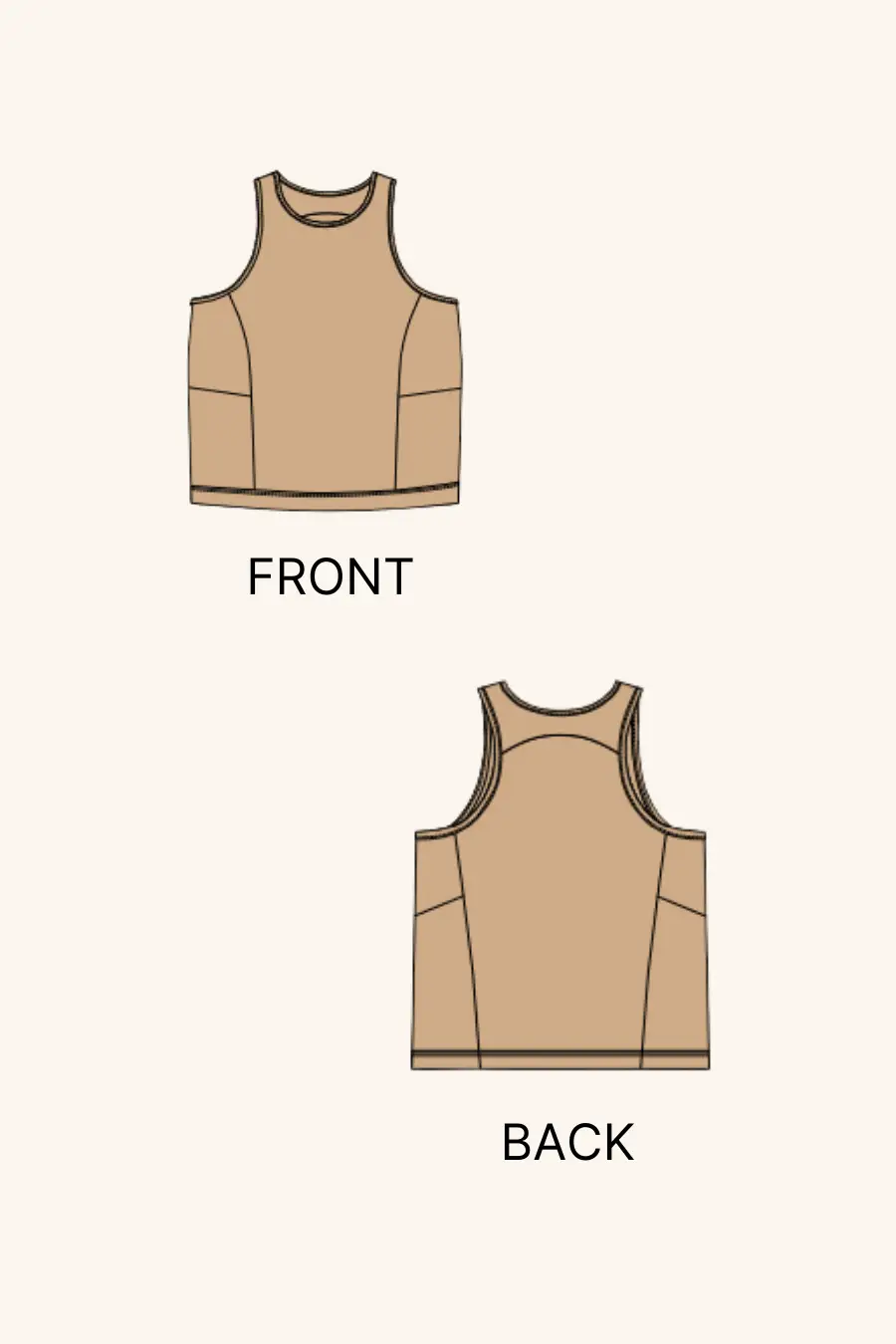 Tank Top Sewing Pattern 'Tracy'