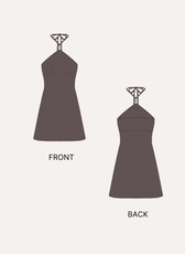 Halter Mini Dress Sewing Pattern
