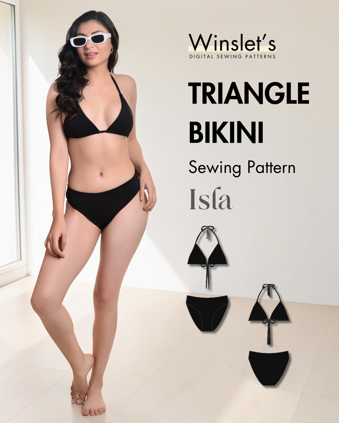 Triangle Bikini Sewing Pattern 'Isla'