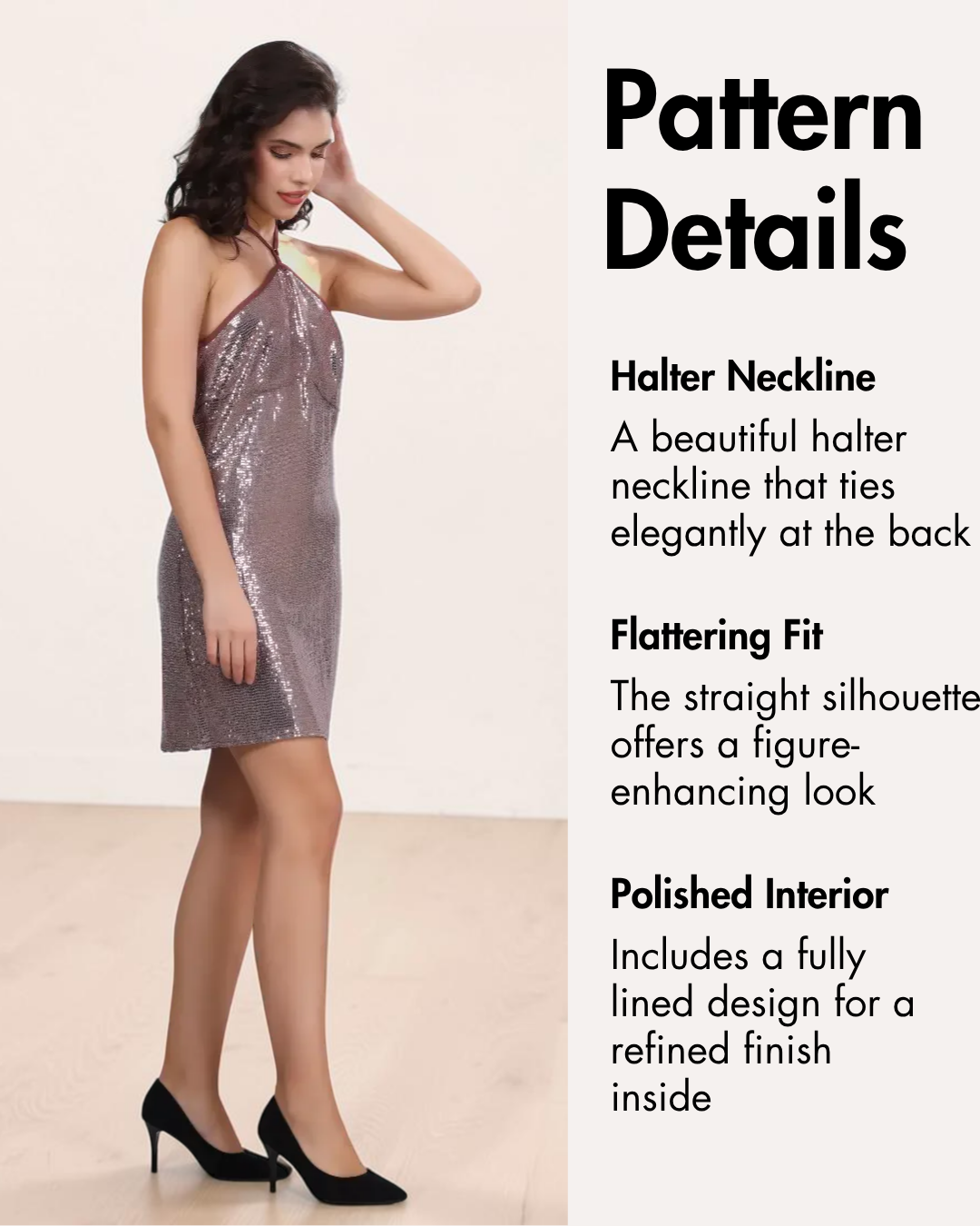 Halter Mini Dress Sewing Pattern 'Sasha'