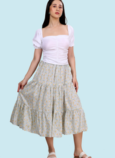 Tiered Midi Skirt Sewing Pattern 'Mila'