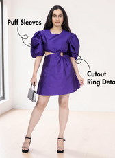 Puff Sleeve Mini Dress Sewing Pattern 'Tori'