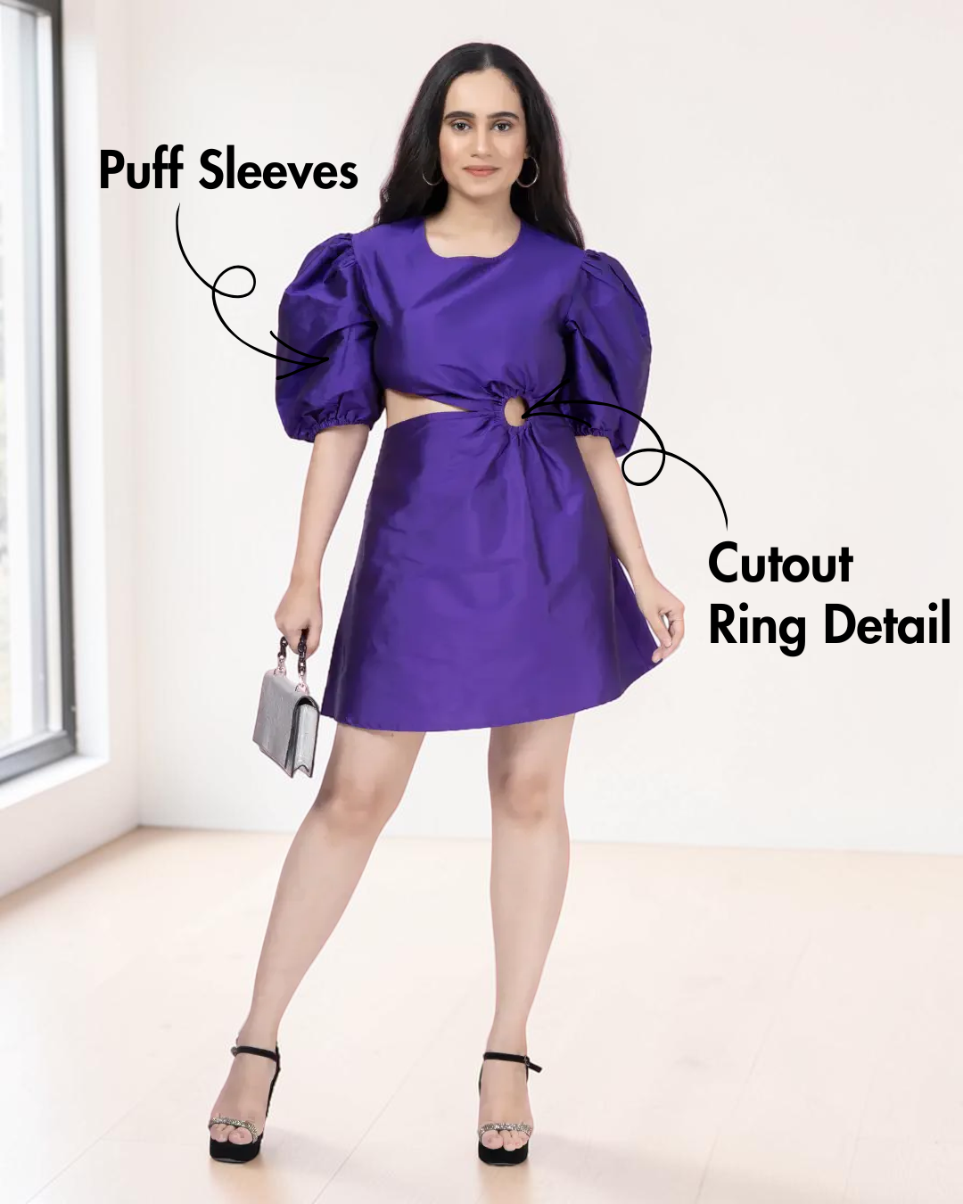 Puff Sleeve Mini Dress Sewing Pattern 'Tori'
