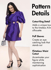 Puff Sleeve Mini Dress Sewing Pattern 'Tori'