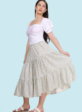 Tiered Midi Skirt Sewing Pattern 'Mila'