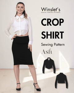 Crop Shirt Sewing Pattern 'Ash'