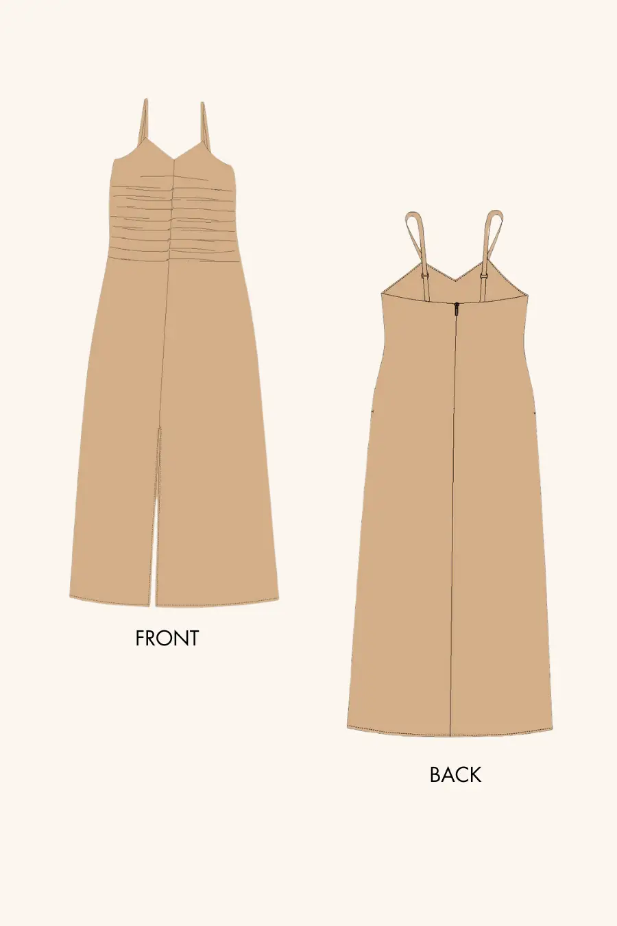 'Robin' Slit Dress Sewing Pattern