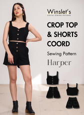 Crop Top & Shorts Coord Sewing Pattern 'Harper'