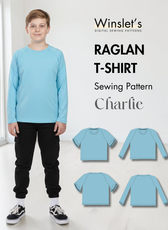 Kid's Raglan T-shirt Sewing Pattern 'Charlie'