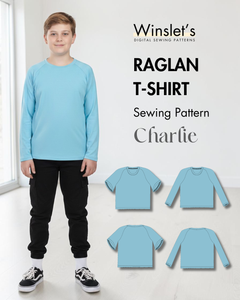 Kid's Raglan T-shirt Sewing Pattern 'Charlie'