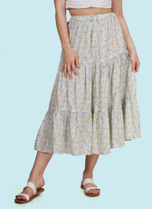 Tiered Midi Skirt Sewing Pattern 'Mila'