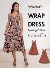 Wrap Dress Sewing Pattern 'Camellia'